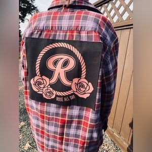 Rosé All Day Upcycled Flannel